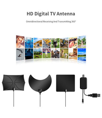 Long Range Outdoor HDTV Digital TV Antenna with Remote Control and RG174/RG58 Cable