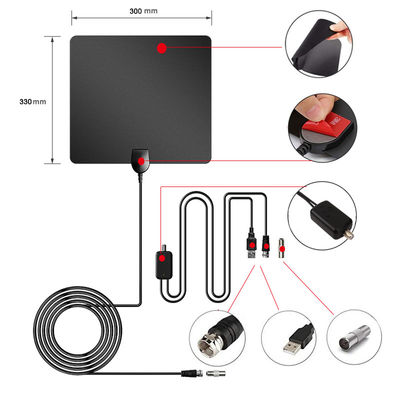 Indoor Digital TV Antenna 7 Inch Tablet with 150 Miles Omni Directional UHF DVBT2 Grille