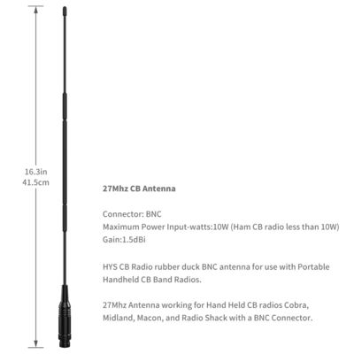 Aluminum Alloy High Gain Spring Coil Astroplane Best Mount Truck Base Station 27mhz Radio Cb Antenna