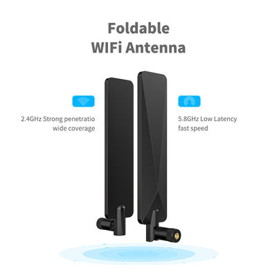 2.4GHz 5.8GHz Dual Band Tilt Rubber Duck WIFI Antenna for 50 Mile Long Range Distance