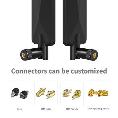 2.4GHz 5.8GHz Dual Band Tilt Rubber Duck WIFI Antenna for 50 Mile Long Range Distance