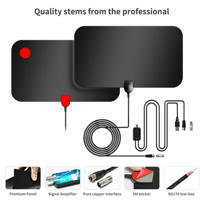 VHF174-230/UHF470-860 Frequency Range Indoor Digital TV Antenna for Newest DVB T2 SU HDTV