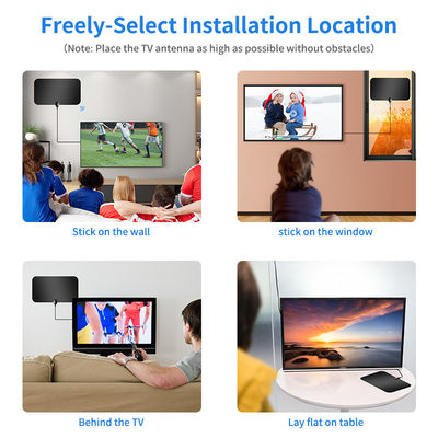 VHF174-230/UHF470-860 Frequency Range Indoor Digital TV Antenna for Newest DVB T2 SU HDTV