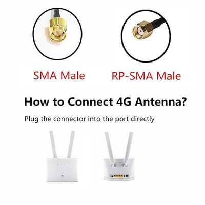 Rubber 3G 4G LTE Wifi Indoor Antenna High Gain 3-8dBi for 2.4GHz 5.8GHz Communication