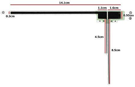 UHF VHF TV Antenna Booster for Car Mounting Way Adsorption on Glass or Smooth Metope