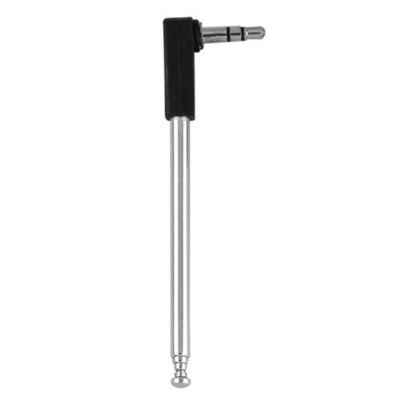 VSWR 1.5 4 Section Stainless Steel AM FM Radio Antenna with 3.5mm Jack Connector