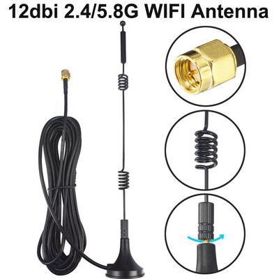 Vertical Polarization High Gain 30dbi GSM 3G 4G Car Indoor Antenna with Magnetic Base