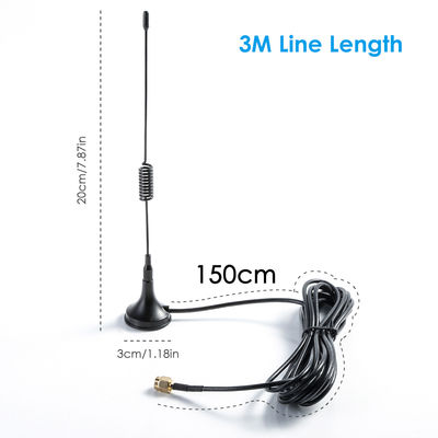 Vertical Polarization High Gain 30dbi GSM 3G 4G Car Indoor Antenna with Magnetic Base