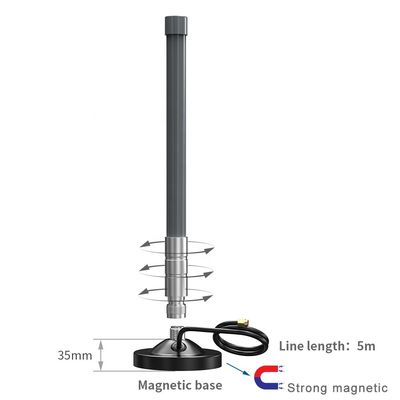 Grey High Gain 8dBi 11dBi 12dBi WiFi 2.4G 5.8G 4G LTE Helium Lora Antenna Fibre Glass Cable RG-58