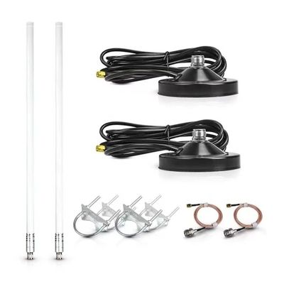 Outdoor Fiberglass Base Antenna 8dBi 915MHz 450-470/2300-2400MHz for Lora Bobcat 300