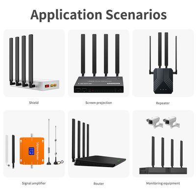 5dB Wifi 4G 5G 2.4G 5.8G Rubber Router Antenna with Frequency Range of 2.4G/5.8G/4G/5G