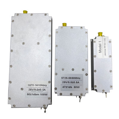 433mhz 2.4G 5.1G 5.8G Wireless RF Counter Anti Drone UAV Jamming Module -25- 65 Degree 20W