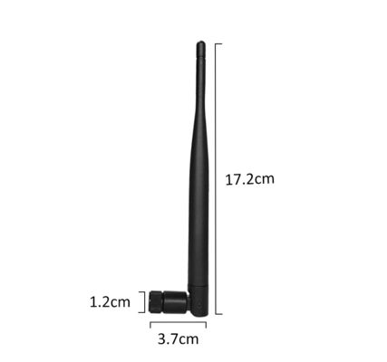 Omni Directional Wireless WAN Repeater 9dBi 2.4GHz 5GHz Dual Band WiFi Rubber Duck Antenna
