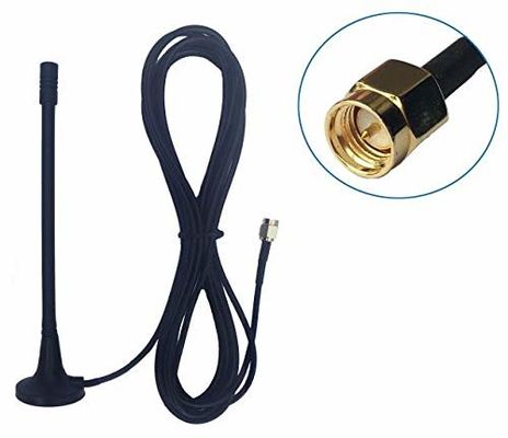 900-2100MHz Rubber Duck GSM 3G 4G 3dbi Antenna with Max Input Power 50w and Magnet Base